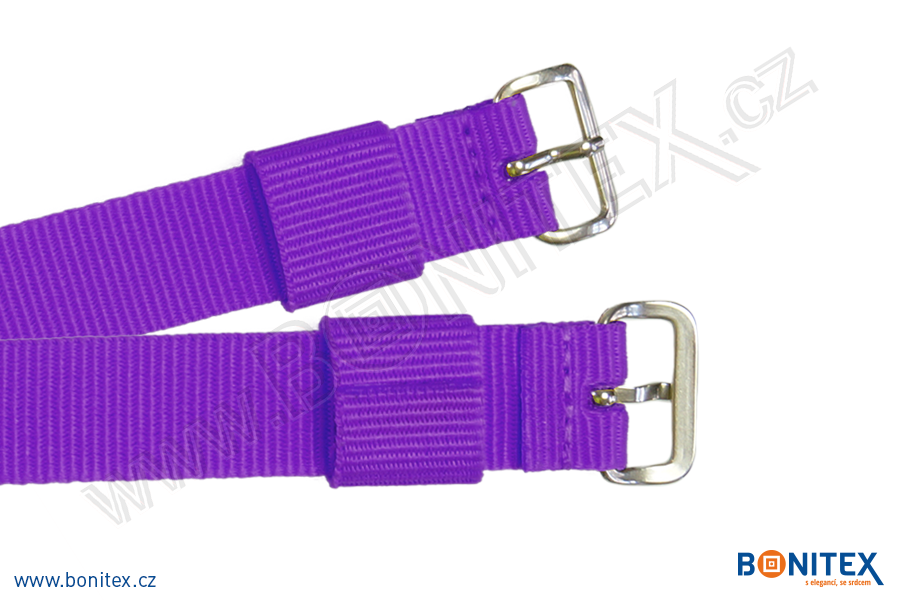 Samostatná nylonová páska pro náramek INA55, 255-265x16mm, kovová spona 1, fialová-botinex