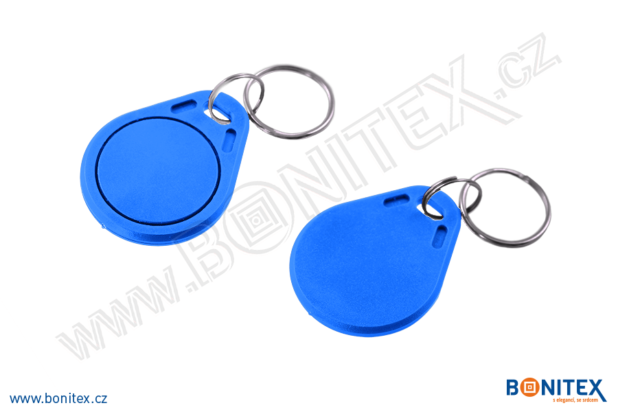 Klíčenka-ABS-40x32-tl.4,2mm-s RFID-13,56 MHz-modrá-botinex