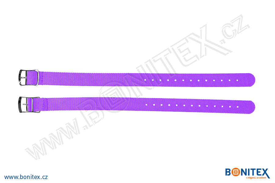 Náramek-nylon-INA55-samostatná nylonová páska,255-265x15mm,kov.spona 2-fialová-botinex