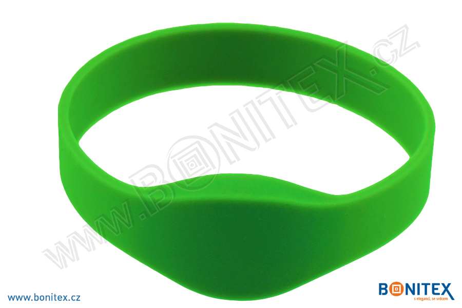 Náramek-silikon-kruh,pr.74mm-s RFID-125 kHz-zelený-botinex