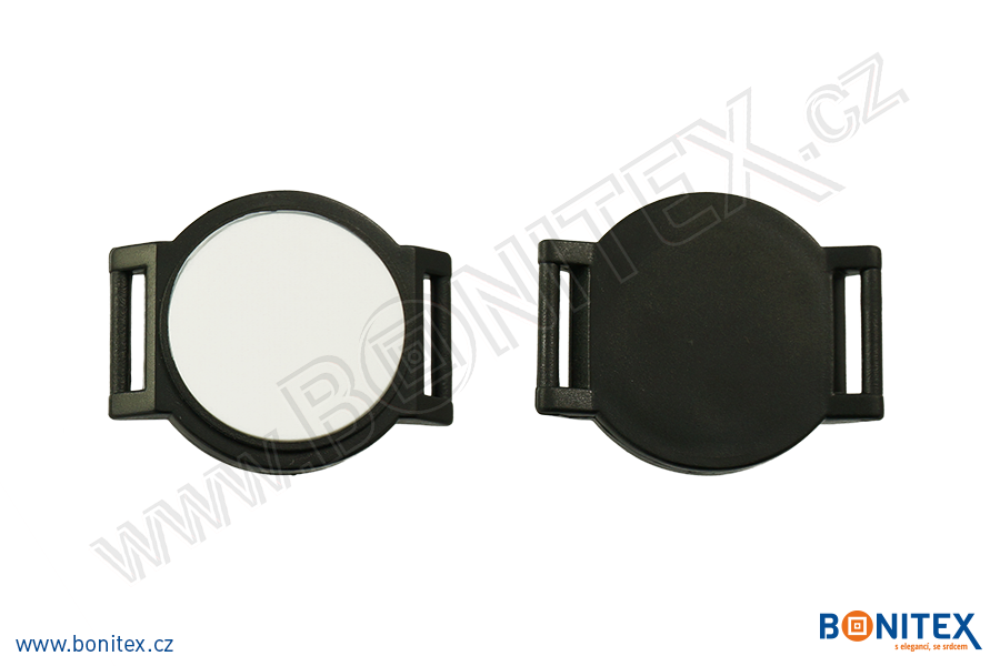 Náramek-nylon-INA55-samostatné tělo s čipem-s RFID-125 kHz-černý/bílý střed-botinex