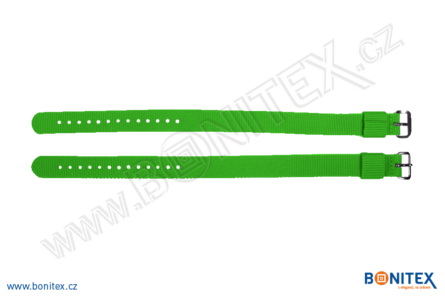 Náramek-nylon-INA55-samostatná nylonová páska,255-265x16mm,kov.spona 1-zelená,tm-botinex