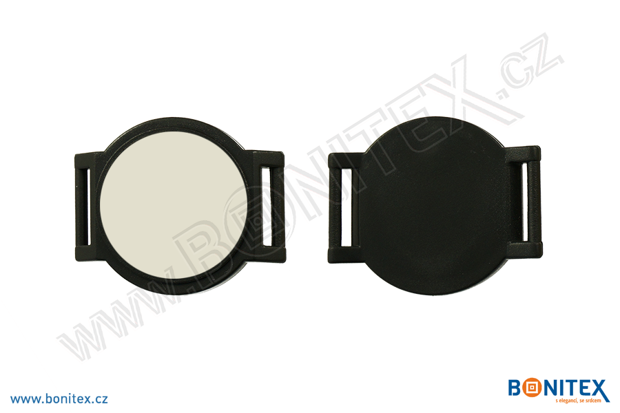 Náramek-nylon-INA55-samostatné tělo s čipem-s RFID-13,56 MHz-černý/bílý střed-botinex