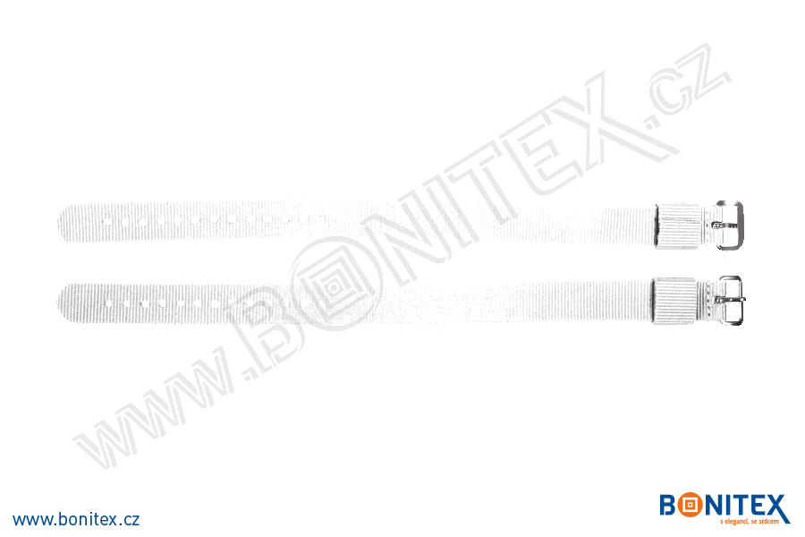 Náramek-nylon-INA55-samostatná nylonová páska,255-265x16mm,kov.spona 1-bílá-botinex
