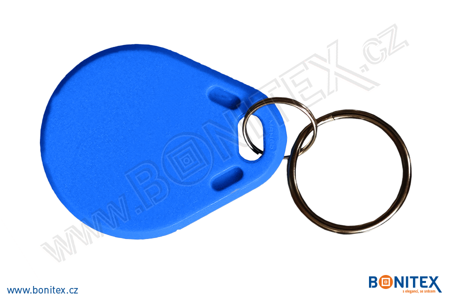 Klíčenka-ABS-40x32-tl.4,2mm-s RFID-13,56 MHz-modrá (VC-41)-botinex